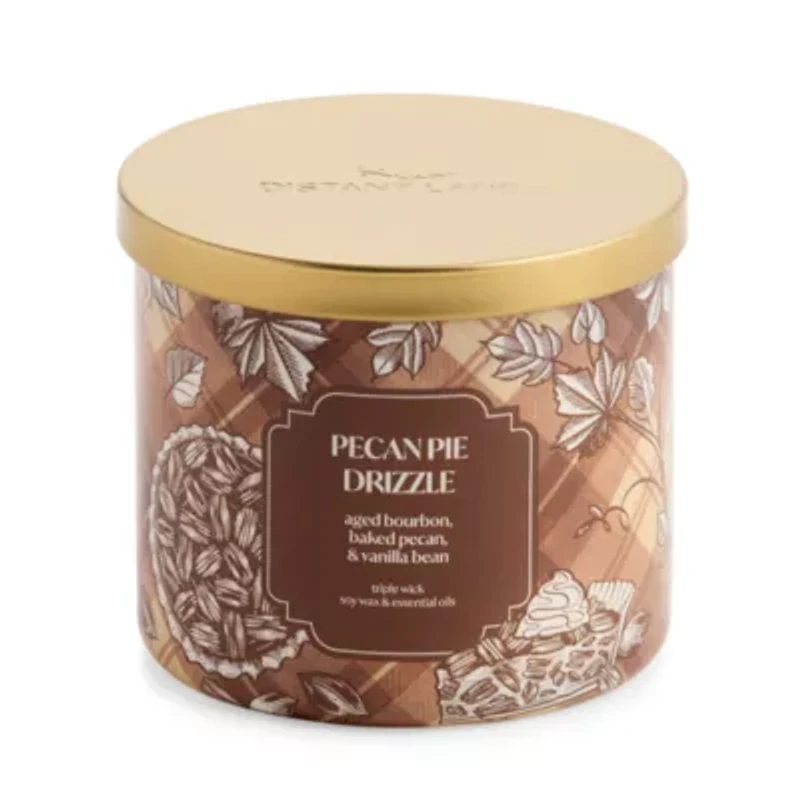 Distant Lands Pecan Pie Drizzle 3-Wick Scented Jar Candle