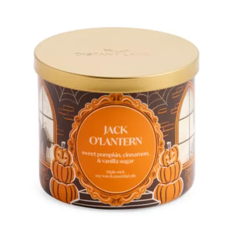 Distant Lands Jackolantern 3-Wick Scented Jar Candle