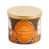 Distant Lands Jackolantern 3-Wick Scented Jar Candle