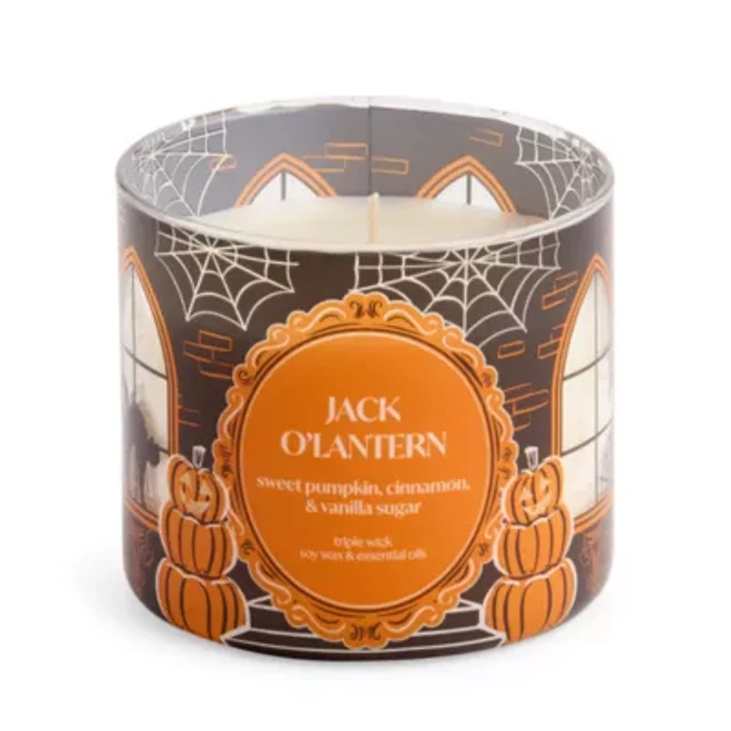 Distant Lands Jackolantern 3-Wick Scented Jar Candle