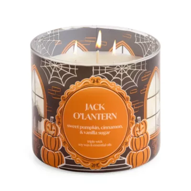 Distant Lands Jackolantern 3-Wick Scented Jar Candle