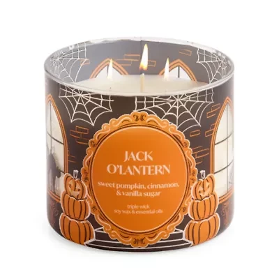 Distant Lands Jackolantern 3-Wick Scented Jar Candle