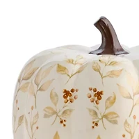 Linden Street Floral Pumpkin Thanksgiving Tabletop Decor