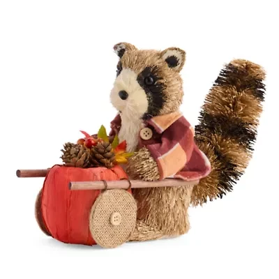 Linden Street Sisal Racoon Thanksgiving Tabletop Decor