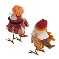 Linden Street Acorn And Pumpkin Birds 2-pc. Thanksgiving Tabletop Decor