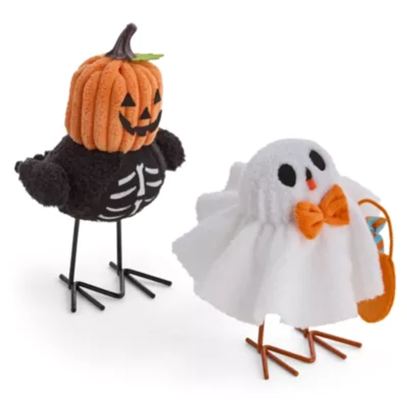 Layerings Pumpkin Ghost Birds 2-pc. Halloween Tabletop Decor