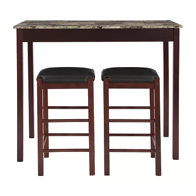 Faux Stone Paper Wrapped Top 3-pc. Pub Set