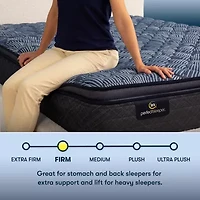 Serta Perfect Sleeper Cobalt Calm Plus 14.5" Firm Pillow Top - Mattress + Adjustable Base