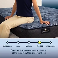 Serta Perfect Sleeper Cobalt Calm 13.25" Plush Tight Top - Mattress + Adjustable Base