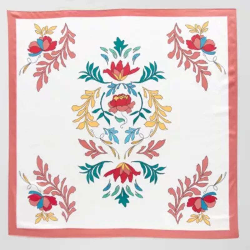 Hope & Wonder Floral Square Scarf