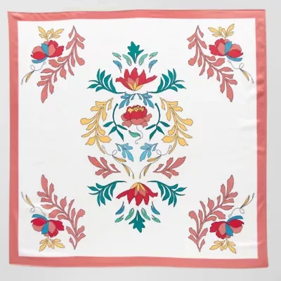 Hope & Wonder Floral Square Scarf