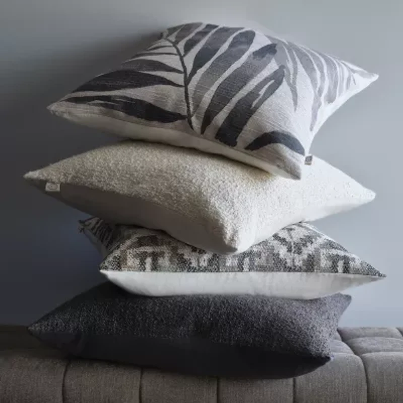 Indigo Road by Egypt Sherrod Brisa Palm Print Square Throw Pillow