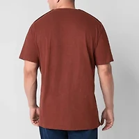 mutual weave Mens Easy-on + Easy-off Crew Neck Short Sleeve Big and Tall T-Shirt