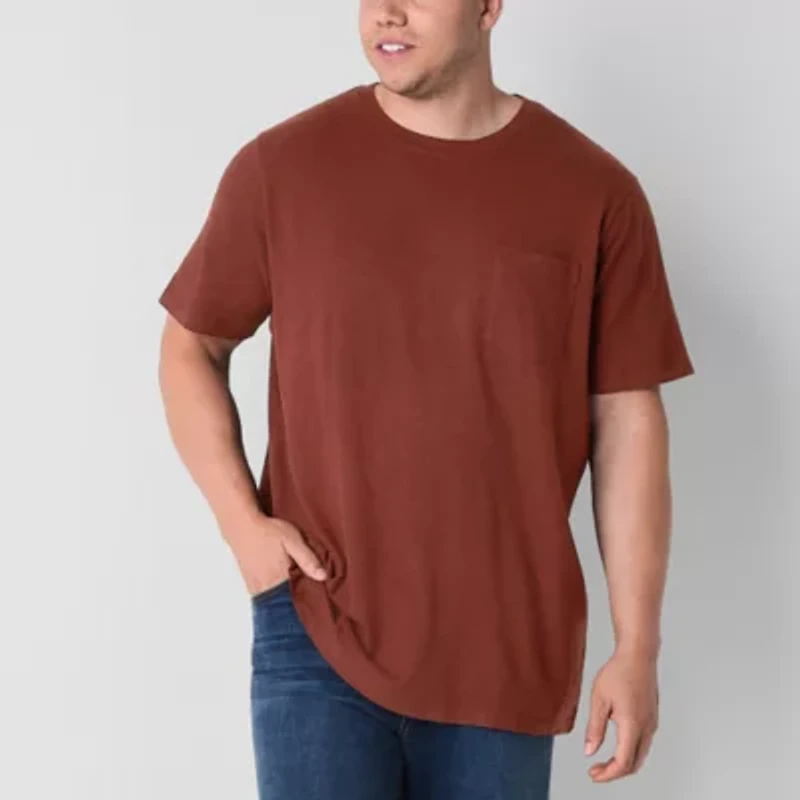 mutual weave Mens Crew Neck Short Sleeve Big and Tall T-Shirt