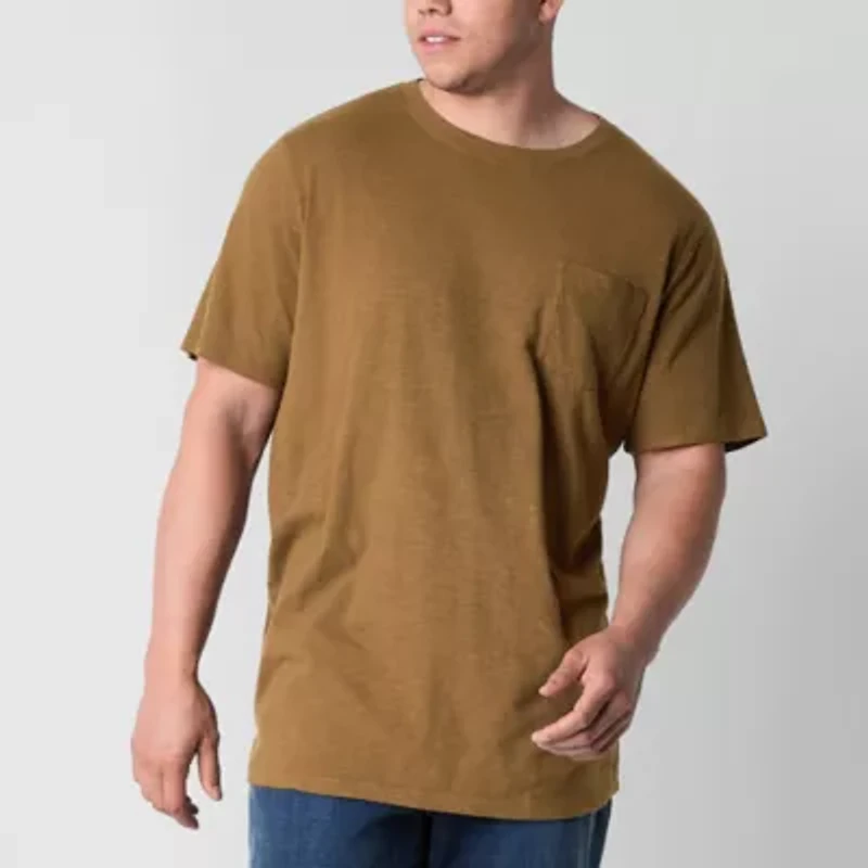 mutual weave Mens Crew Neck Short Sleeve Big and Tall T-Shirt