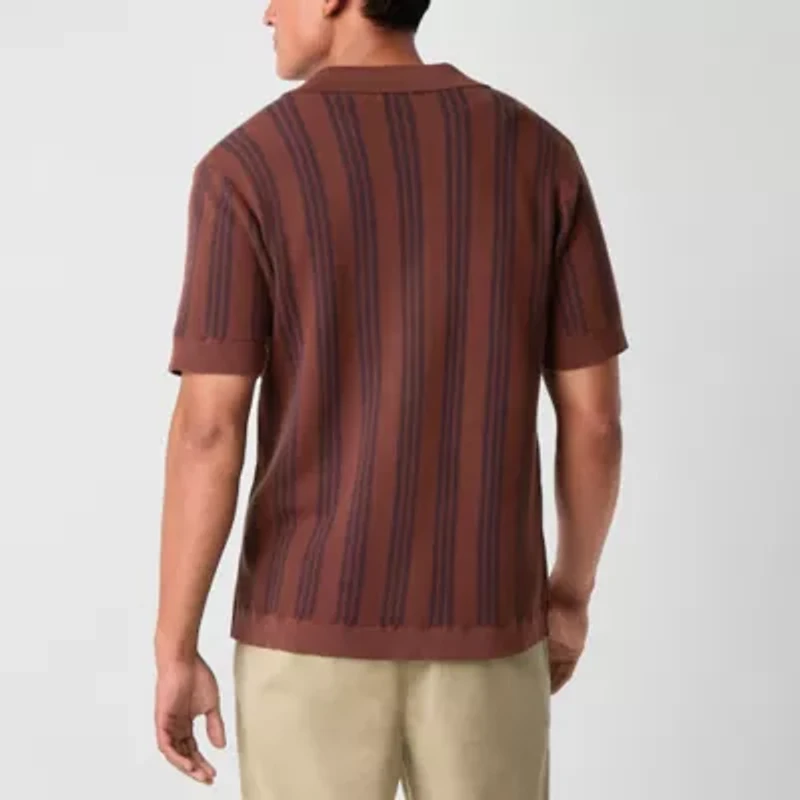 Arizona Mens Short Sleeve Sweater