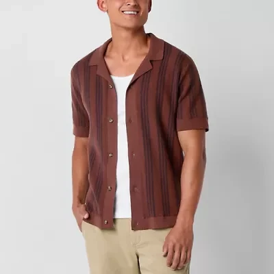 Arizona Mens Short Sleeve Sweater
