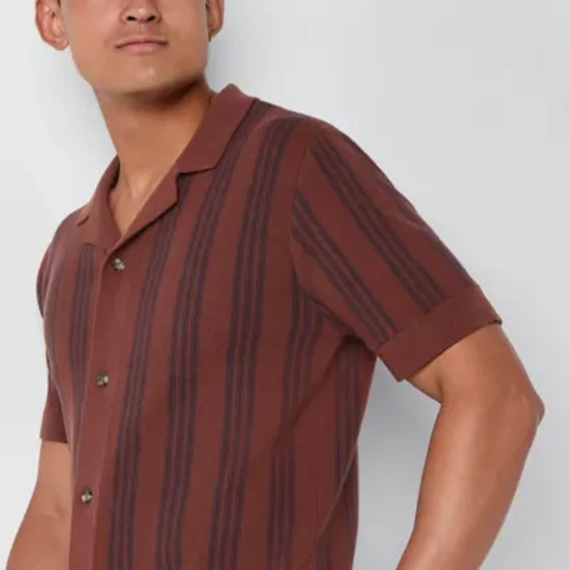 Arizona Mens Short Sleeve Sweater