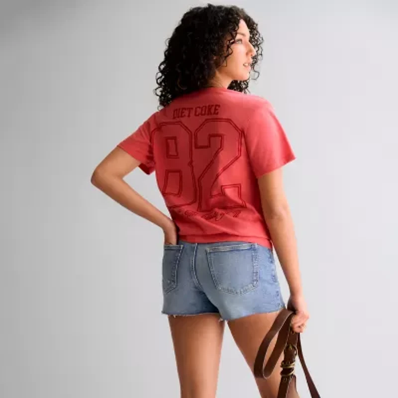 Grayson Threads, The Label Diet Coke 82 Boyfriend Tee Womens Juniors Crew Neck Short Sleeve Relaxed Fit Graphic T-Shirt