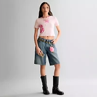 Grayson Threads, The Label Womens Juniors Crew Neck Short Sleeve Fitted Betty Boop Graphic T-Shirt