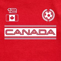 Canada Soccer Little & Big Kid Boys Crew Neck Short Sleeve Regular Fit Graphic T-Shirt