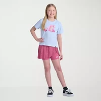 adidas Big Kid Girls Crew Neck Short Sleeve Regular Fit Graphic T-Shirt