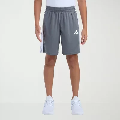 adidas Big Kid Boys Adjustable Waist Mid Rise Knit Pull-On Short
