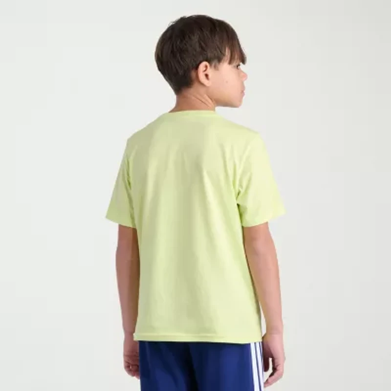 adidas Big Kid Boys Crew Neck Short Sleeve Regular Fit Graphic T-Shirt
