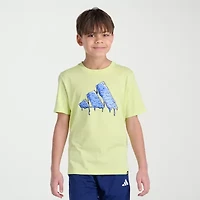 adidas Big Kid Boys Crew Neck Short Sleeve Regular Fit Graphic T-Shirt