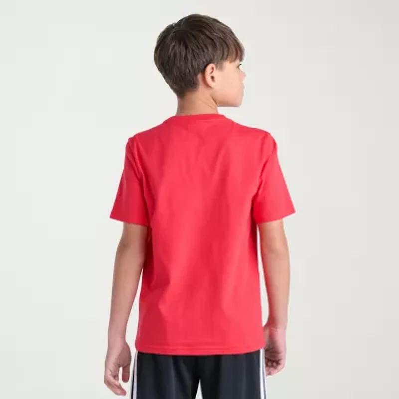 adidas Big Kid Boys Crew Neck Short Sleeve Regular Fit Graphic T-Shirt