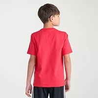 adidas Big Kid Boys Crew Neck Short Sleeve Regular Fit Graphic T-Shirt