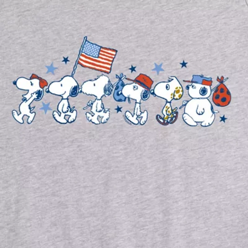 Novelty Mens Scoop Neck Sleeveless Peanuts Snoopy Tank Top