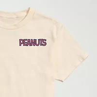 Novelty Mens Crew Neck Short Sleeve Regular Fit Peanuts Graphic T-Shirt