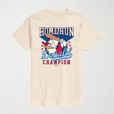 Novelty Mens Crew Neck Short Sleeve Regular Fit Donald Duck Graphic T-Shirt