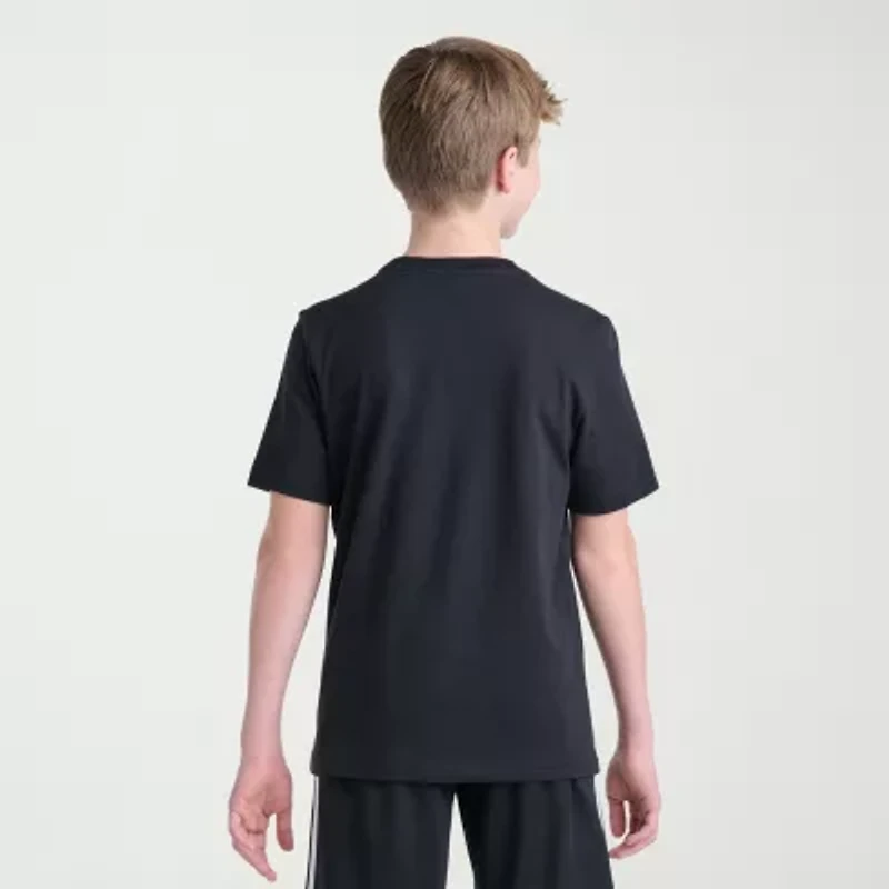 adidas Big Kid Boys Crew Neck Short Sleeve Regular Fit Graphic T-Shirt