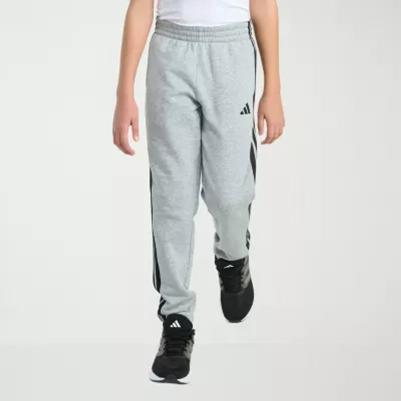 adidas Big Kid Boys Drawstring Waist Tapered Regular Fit Jogger Pant