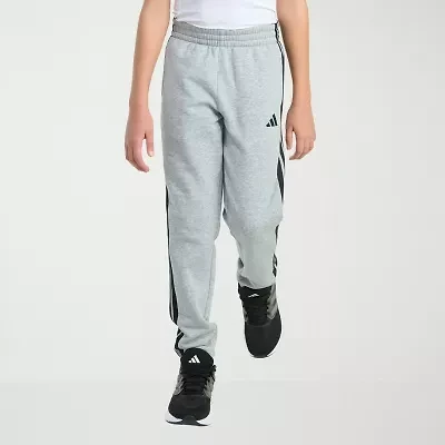 adidas Big Kid Boys Drawstring Waist Tapered Regular Fit Jogger Pant