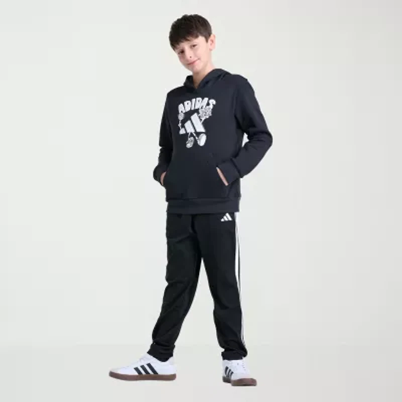 adidas Big Kid Boys Long Sleeve Active Hoodie