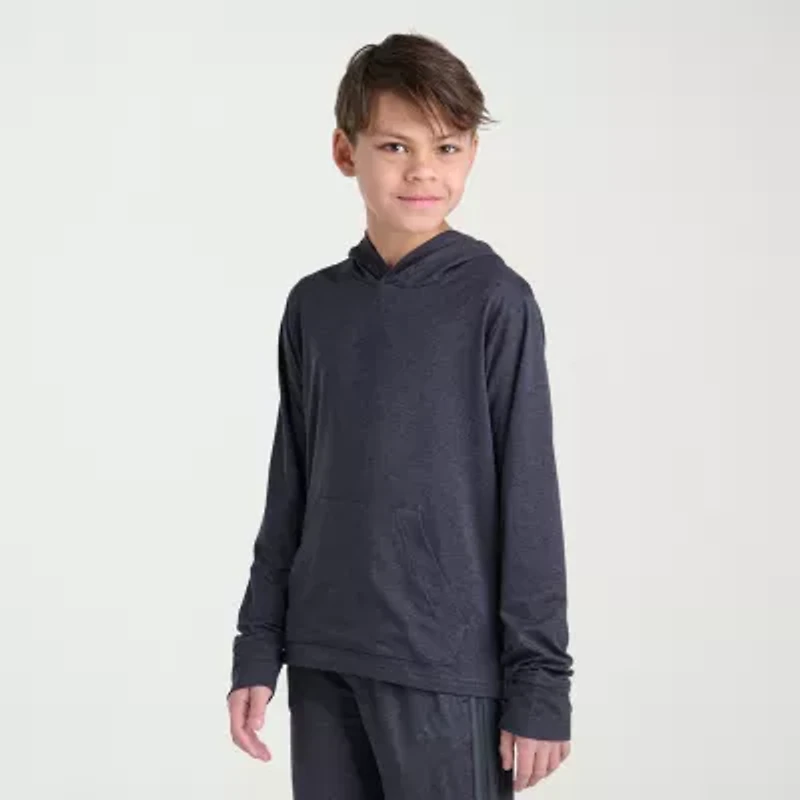 adidas Big Kid Boys Long Sleeve Fleece Active Hoodie