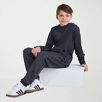 adidas Big Kid Boys Drawstring Waist Cuffed Mid Rise Regular Fit Jogger Pant