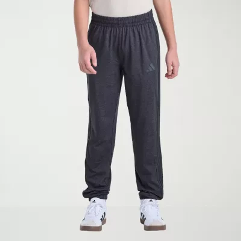 adidas Big Kid Boys Drawstring Waist Cuffed Mid Rise Regular Fit Jogger Pant
