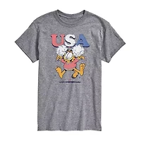 Novelty Mens Crew Neck Short Sleeve Regular Fit Garfield Big and Tall Graphic T-Shirt