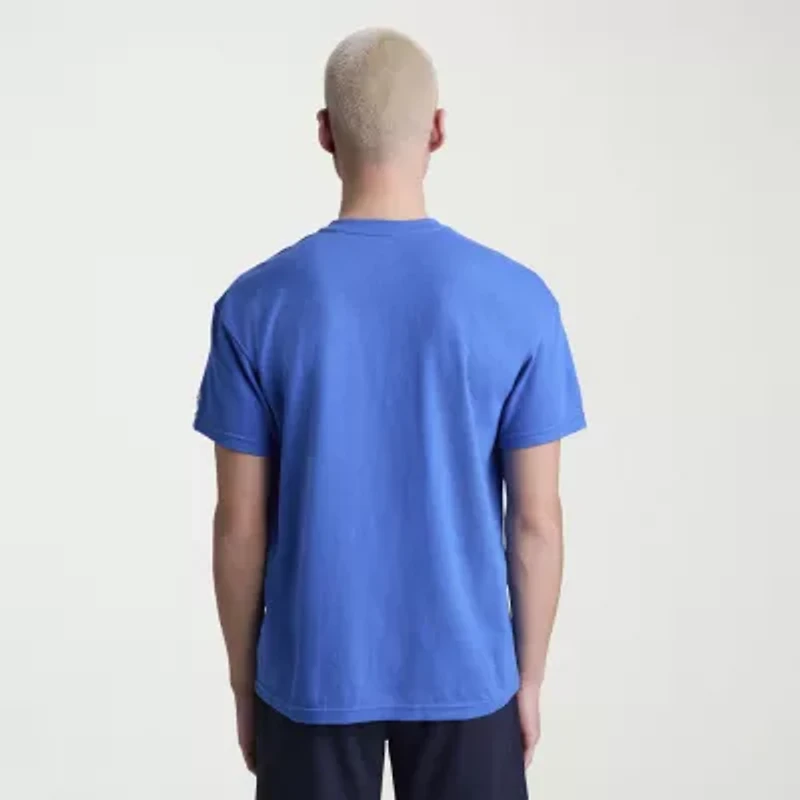 Champion Mens Short Sleeve Regular Fit Henley Shirt