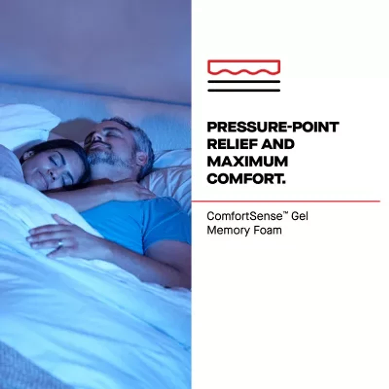 Sealy Posturepedic Ripley 13" Hybrid Plush Tight Top - Mattress + Adjustable Base
