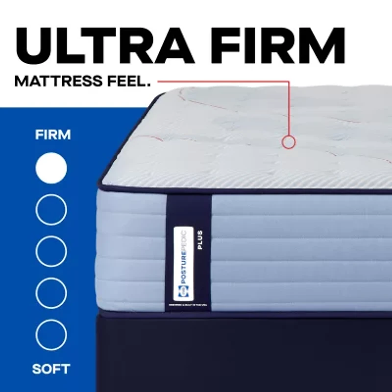Sealy Posturepedic Ripley 13" Ultra Firm Tight Top - Mattress + Adjustable Base