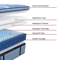 Sealy Posturepedic Gatemore 15" Medium Pillow Top - Mattress + Adjustable Base