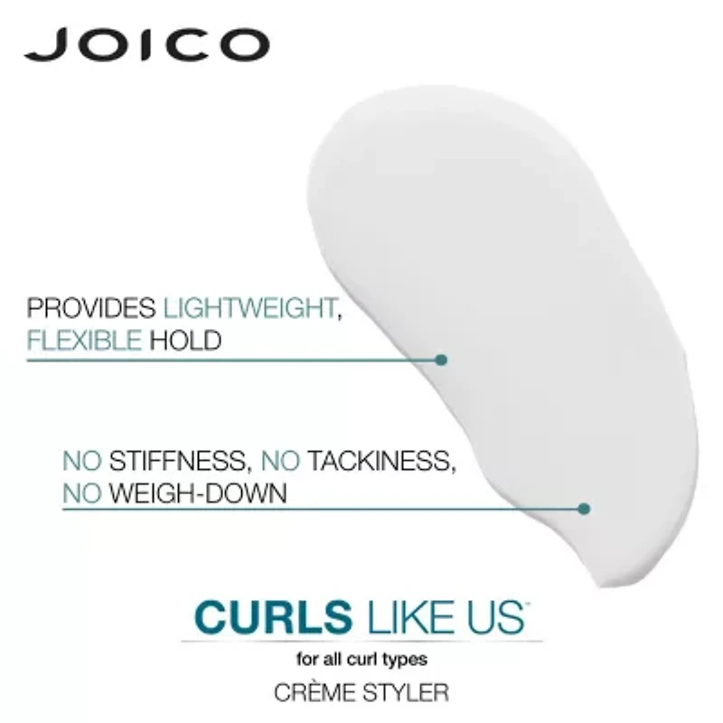 Joico Curls Like Us Hydrate & Define Curl Crème Styler Hair Cream 6.7 oz.