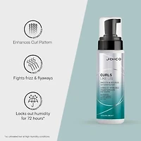 Joico Curls Like Us Smooth & Bounce Curl Hydrating Foam Hair Mousse 6.7 oz.