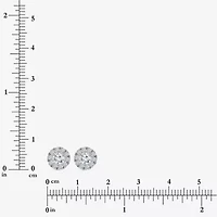 (I/Si2) 1 CT. T.W. Lab Grown White Diamond Sterling Silver 3.2mm Round Stud Earrings