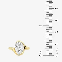 Grown Gorgeous (F / Vs2) Womens 2 1/4 CT. Lab White Diamond 14K Gold Oval Solitaire Engagement Ring